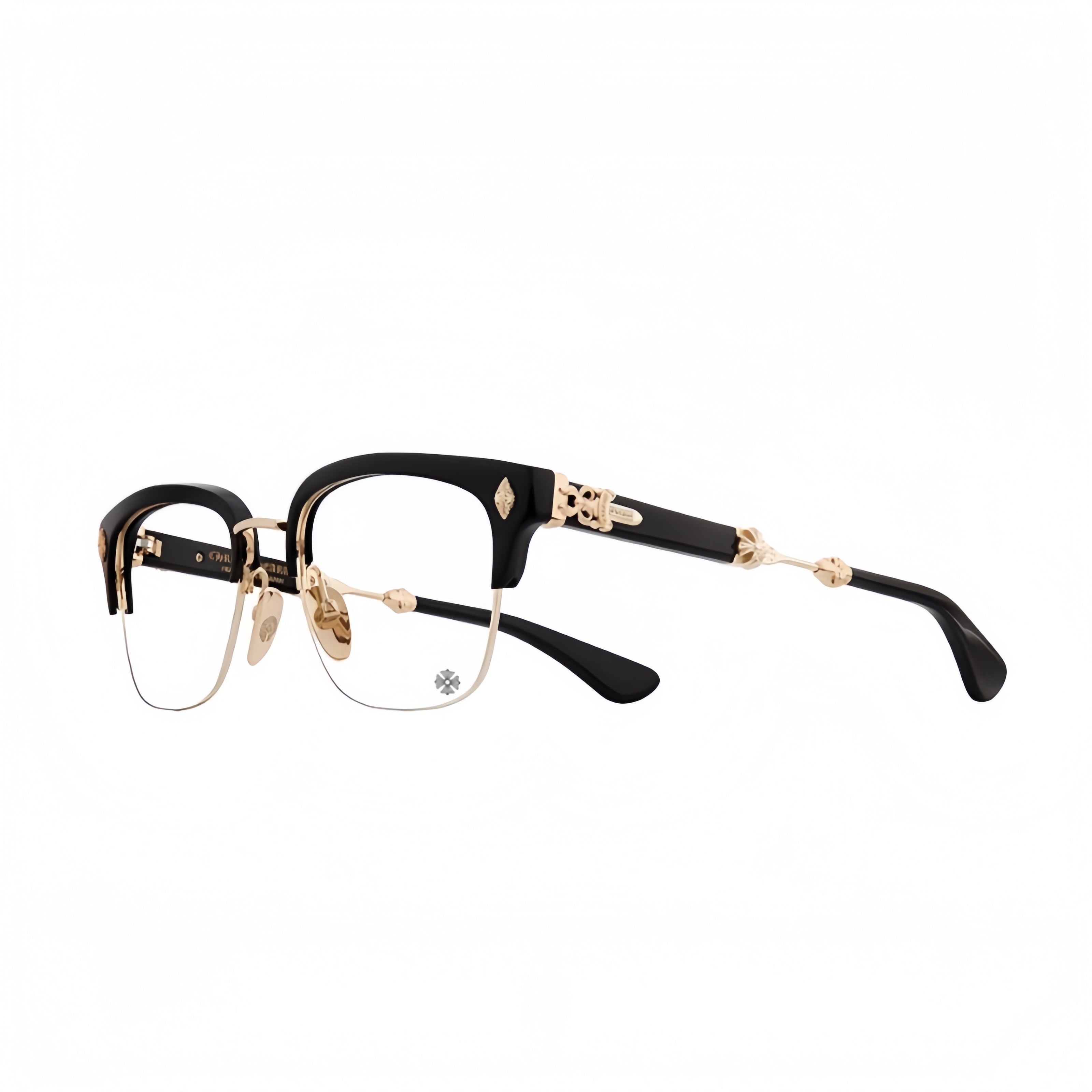 Chrome-Hearts Evagilist Diamond BK/SS Glasses