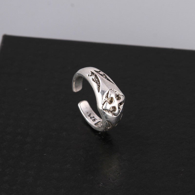 Chrome Hearts Sliver cross original couple ring